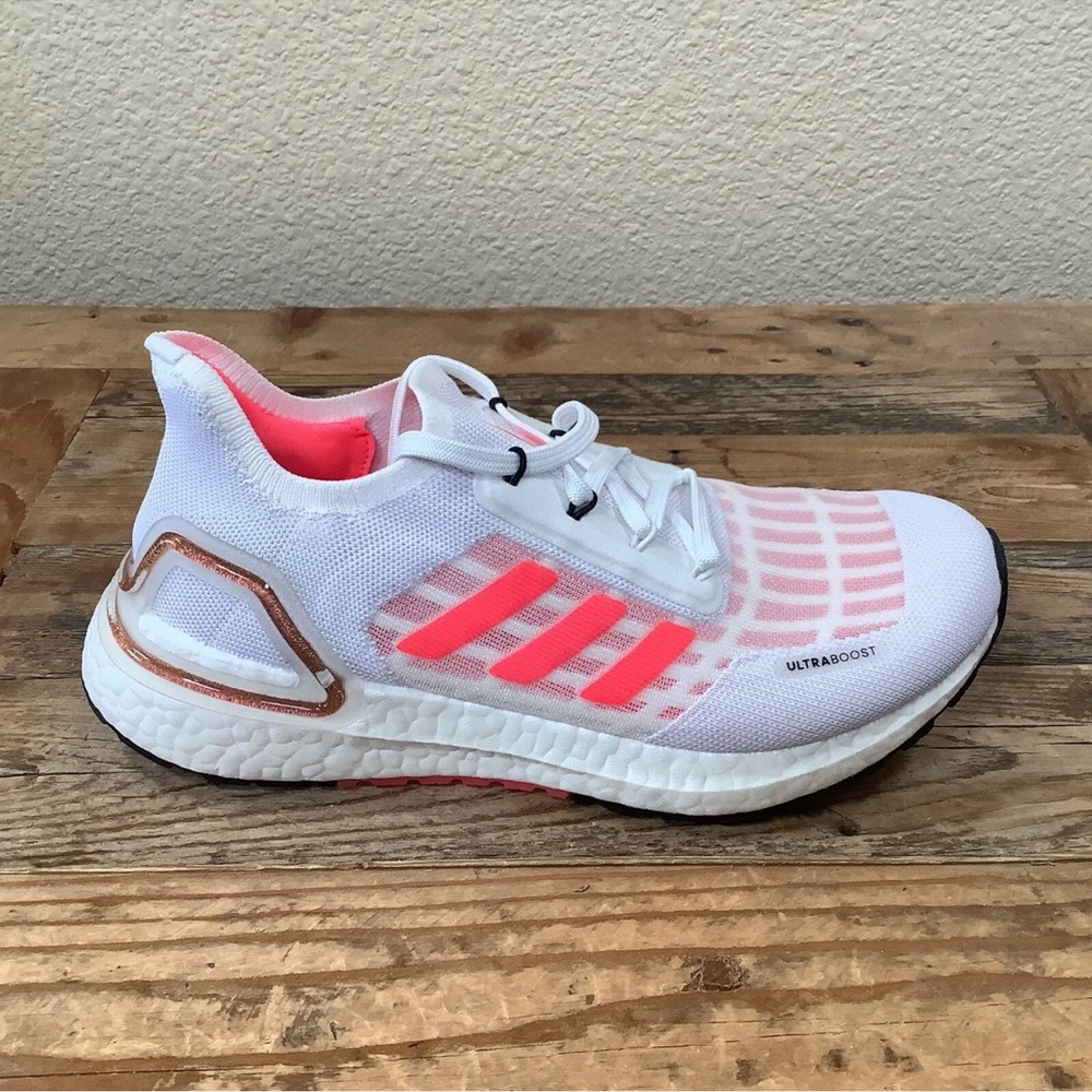 New Adidas Ultraboost S.RDY White Pink Running Sneakers Women's Size 5.5 FW9773